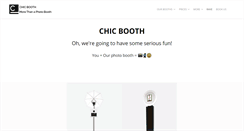 Desktop Screenshot of chic-booth.com