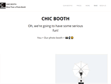 Tablet Screenshot of chic-booth.com